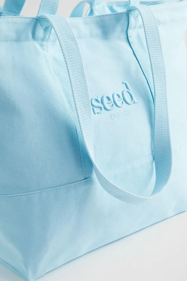 Seed Heritage Beach Bags Seed Overnight Bag Shimmer Blue 8211 Woman