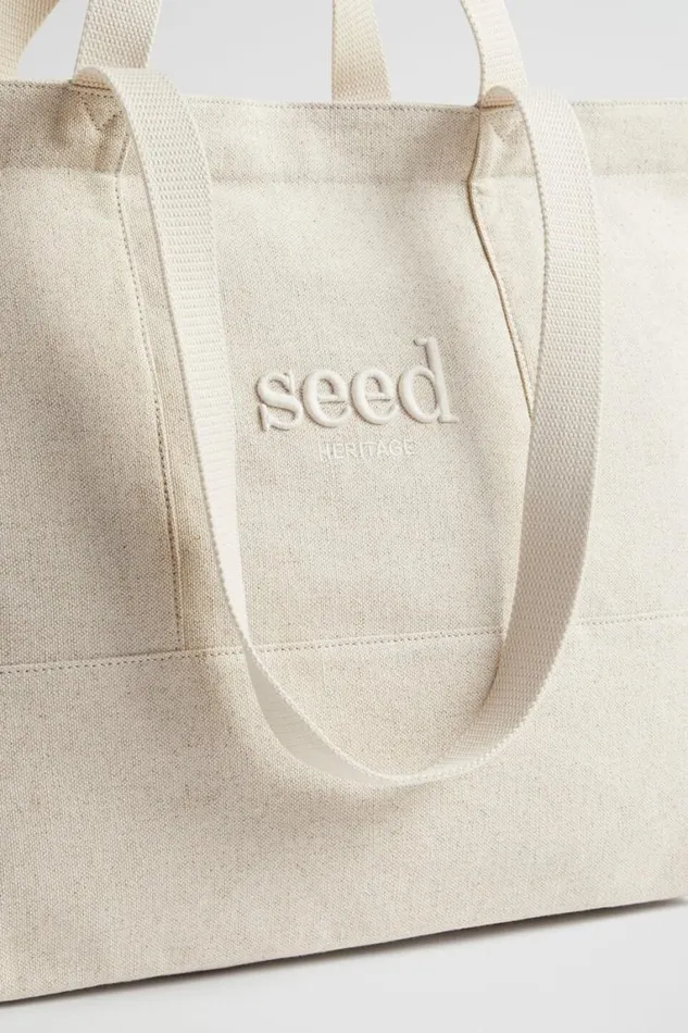 Seed Heritage Beach Bags Seed Overnight Bag Stone Natural 8211 Woman