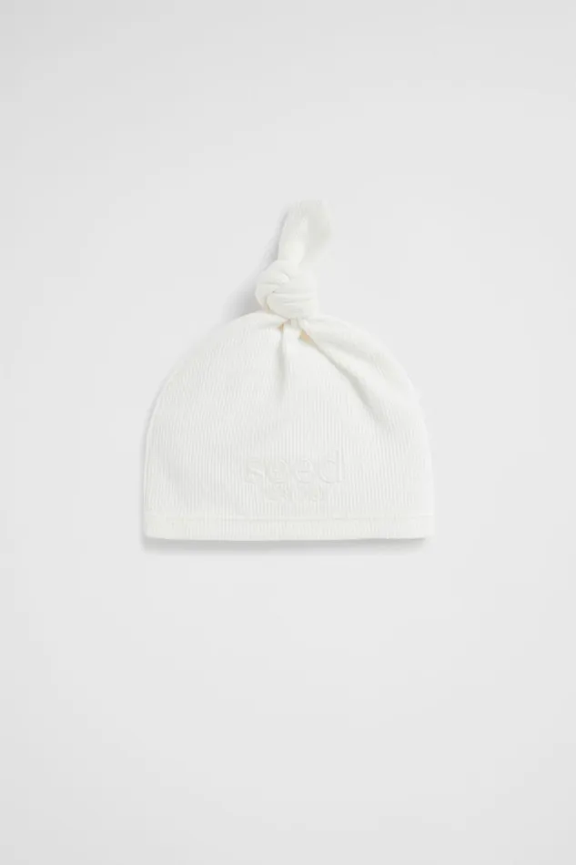 Seed Heritage Beanies Core Logo Knot Hat Canvas 8211 Newborn