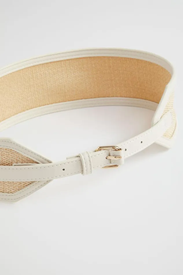 Seed Heritage Belts Elena Wide Waist Belt Stone 8211 Woman