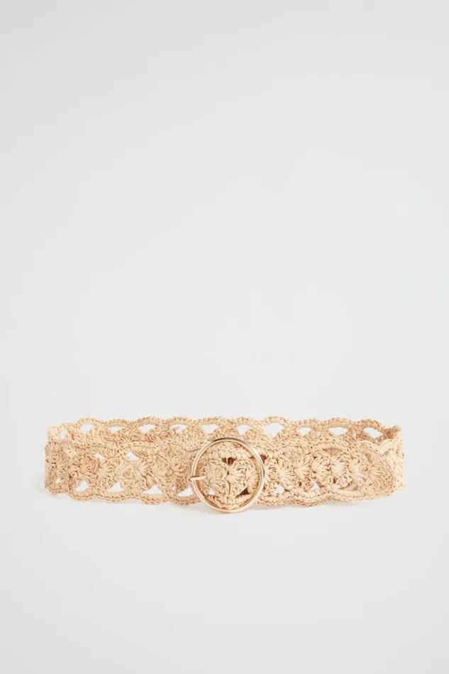 Seed Heritage Belts Lauren Raffia Belt Natural 8211 Woman