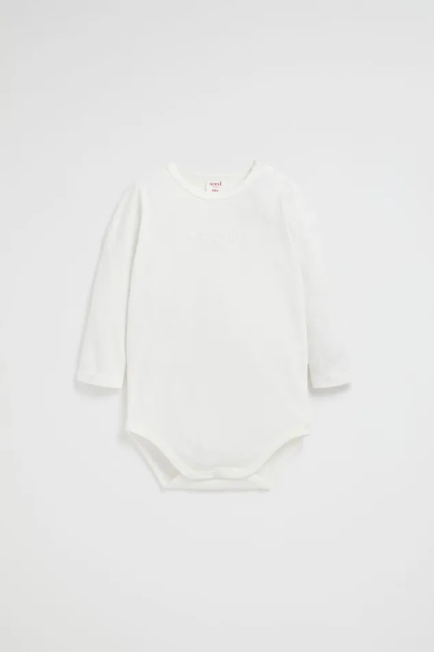 Seed Heritage Bodysuits and Onesies Core Logo Bodysuit Canvas 8211 Newborn