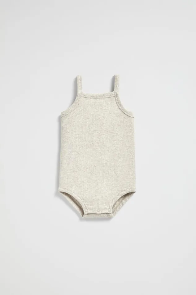 Seed Heritage Bodysuits and Onesies Rib Tank Bodysuit Oat Marle 8211 Newborn Seed Heritage Bodysuits and Onesies Rib Tank Bodysuit Oat Marle 8211 Newborn