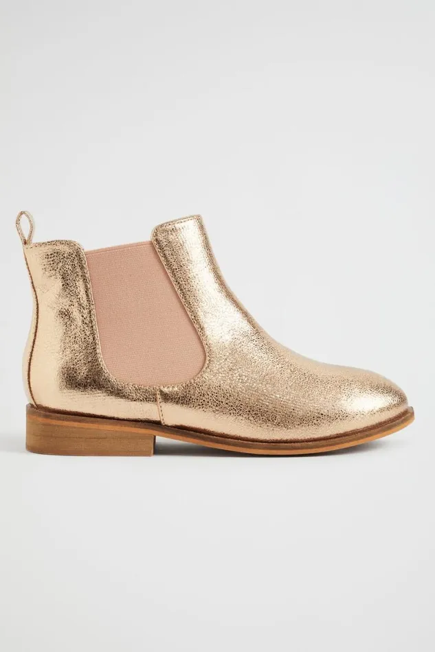 Seed Heritage Boots Metallic Gusset Boot Rose Gold 8211 Girl