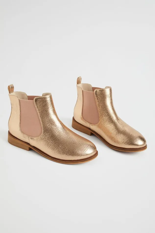 Seed Heritage Boots Metallic Gusset Boot Rose Gold 8211 Girl