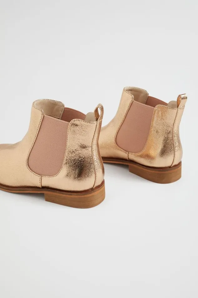 Seed Heritage Boots Metallic Gusset Boot Rose Gold 8211 Girl