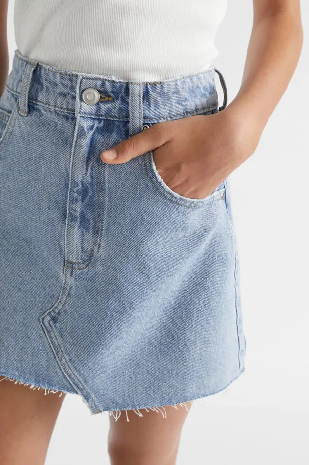Seed Heritage Denim and Jeans A Line Denim Skirt Vintage Wash 8211 Teen Girl