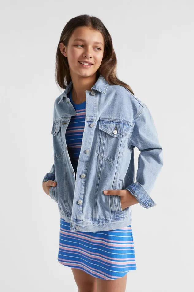 Seed Heritage Denim and Jeans Boyfriend Denim Jacket Vintage Wash 8211 Teen Girl
