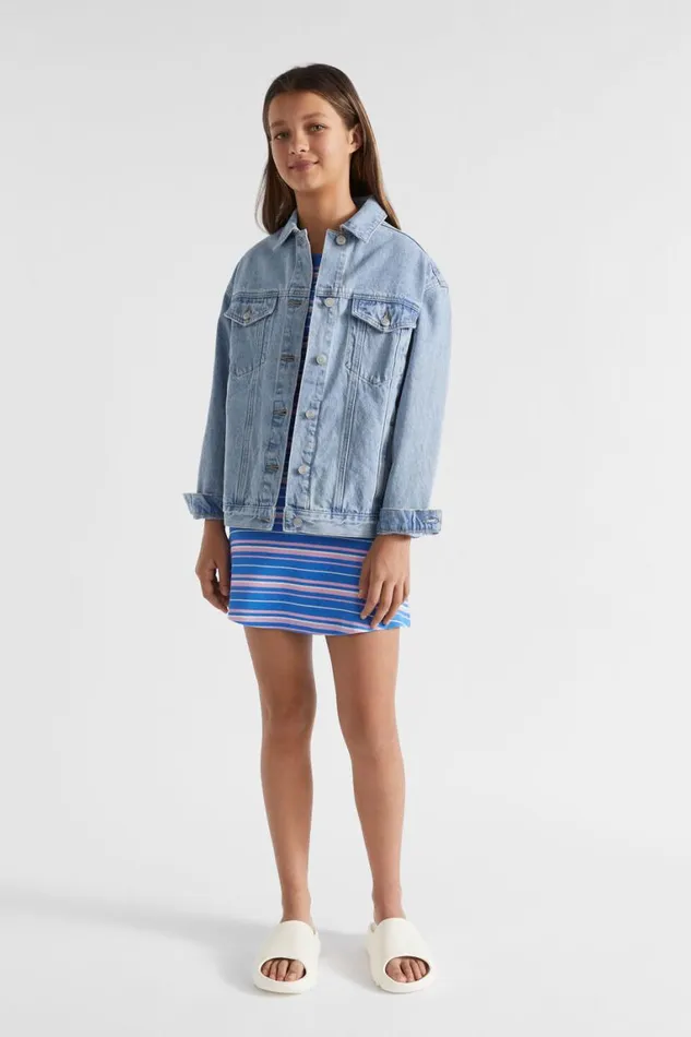 Seed Heritage Denim and Jeans Boyfriend Denim Jacket Vintage Wash 8211 Teen Girl