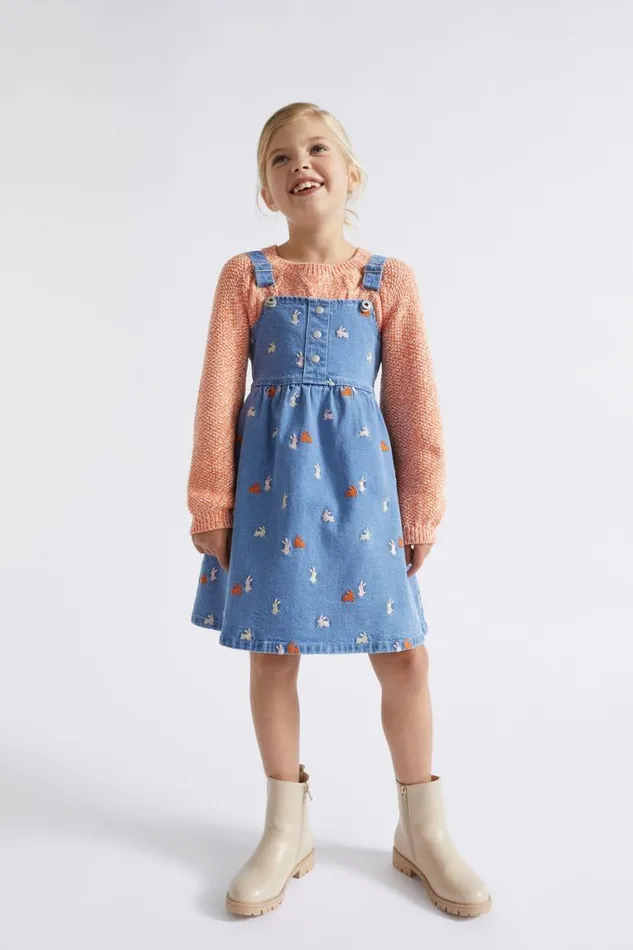 Seed Heritage Denim and Jeans Bunny Denim Pinafore Original Indigo 8211 Girl Seed Heritage Denim and Jeans Bunny Denim Pinafore Original Indigo 8211 Girl
