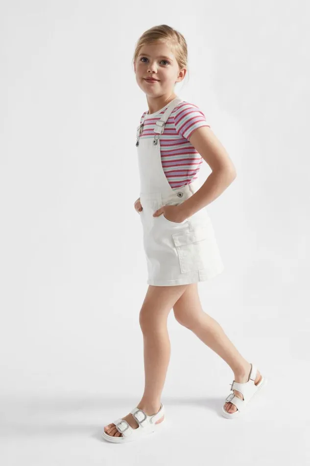 Seed Heritage Denim and Jeans Cargo Pinafore Canvas Wash 8211 Girl