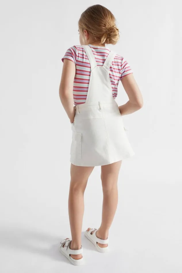 Seed Heritage Denim and Jeans Cargo Pinafore Canvas Wash 8211 Girl