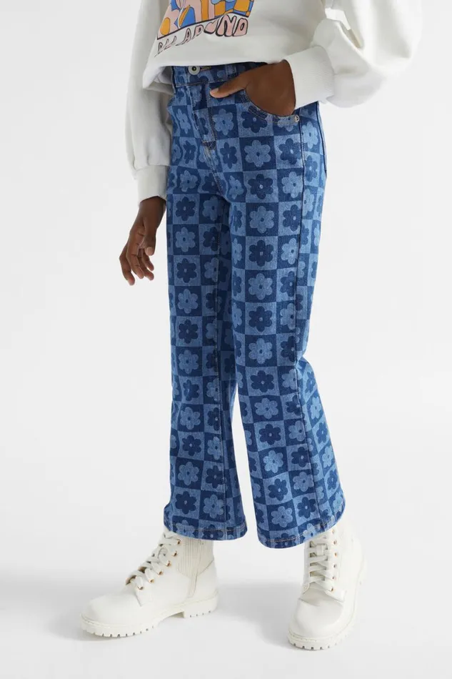 Seed Heritage Denim and Jeans Checked Jean Indigo 8211 Girl