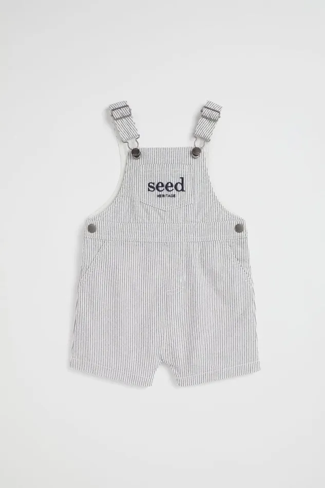 Seed Heritage Denim and Jeans Core Logo Overall Midnight Stripe 8211 Baby