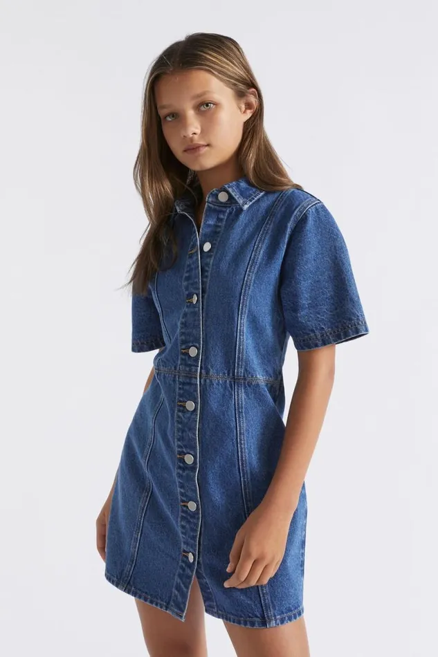 Seed Heritage Denim and Jeans Denim Shirt Dress Classic Blue 8211 Teen Girl Seed Heritage Denim and Jeans Denim Shirt Dress Classic Blue 8211 Teen Girl