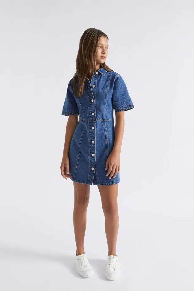 Seed Heritage Denim and Jeans Denim Shirt Dress Classic Blue 8211 Teen Girl