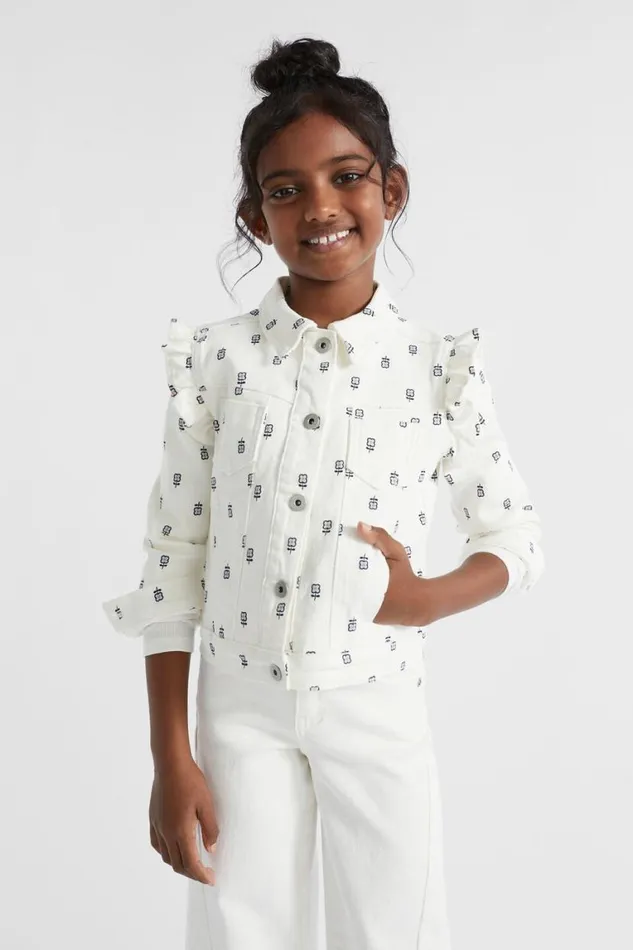 Seed Heritage Denim and Jeans Floral Denim Jacket Canvas Wash 8211 Girl