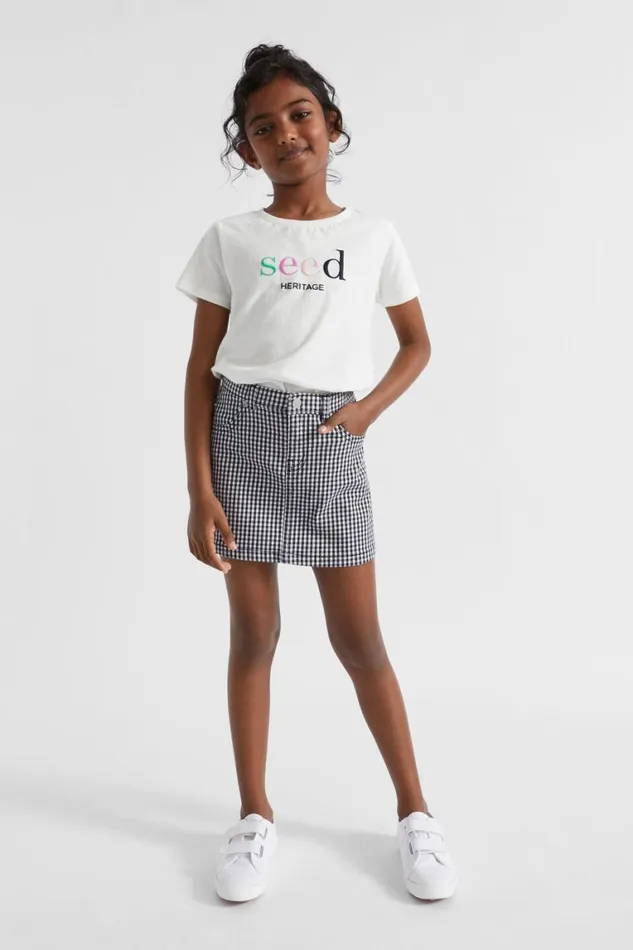 Seed Heritage Denim and Jeans Gingham Denim Skirt Midnight Gingham 8211 Girl Seed Heritage Denim and Jeans Gingham Denim Skirt Midnight Gingham 8211 Girl