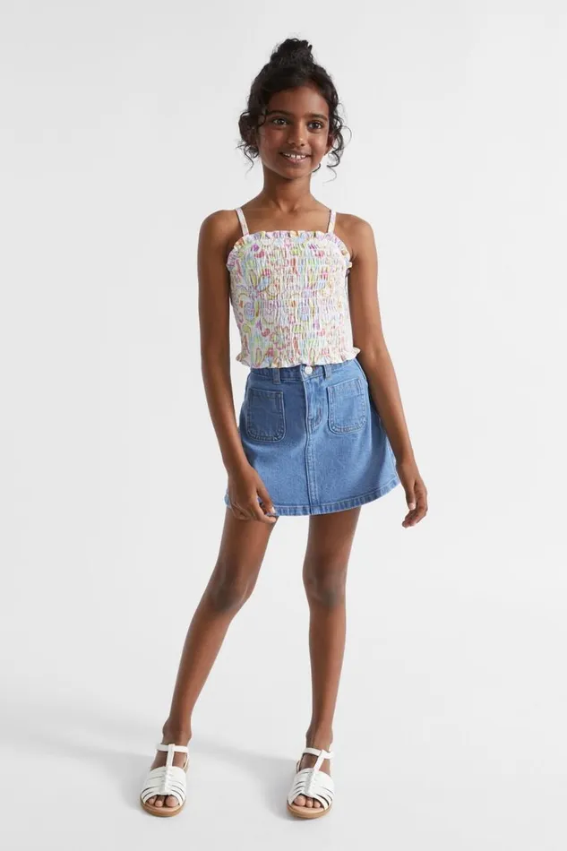 Seed Heritage Denim and Jeans Patch Pocket Denim Skirt Bright Blue Wash 8211 Girl Seed Heritage Denim and Jeans Patch Pocket Denim Skirt Bright Blue Wash 8211 Girl