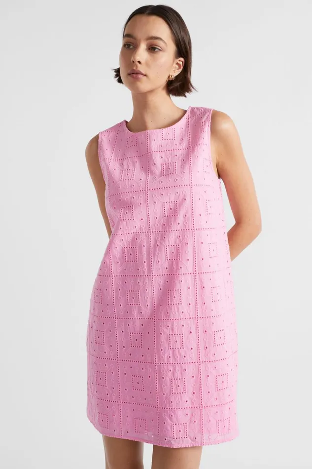 Seed Heritage Dresses Broderie Mini Dress Pink Gin 8211 Woman