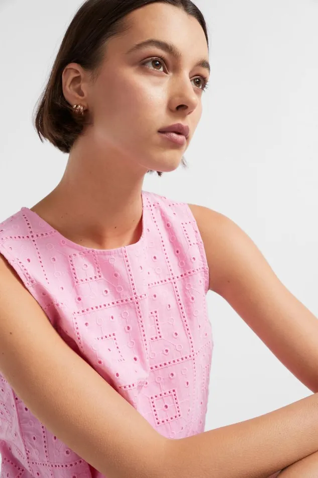 Seed Heritage Dresses Broderie Mini Dress Pink Gin 8211 Woman
