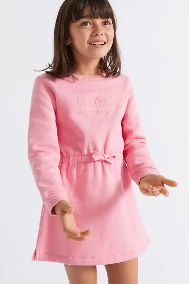 Seed Heritage Dresses Core Logo Dress Camelia 8211 Girl