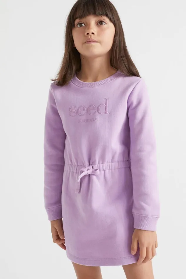 Seed Heritage Dresses Core Logo Dress Lilac 8211 Girl