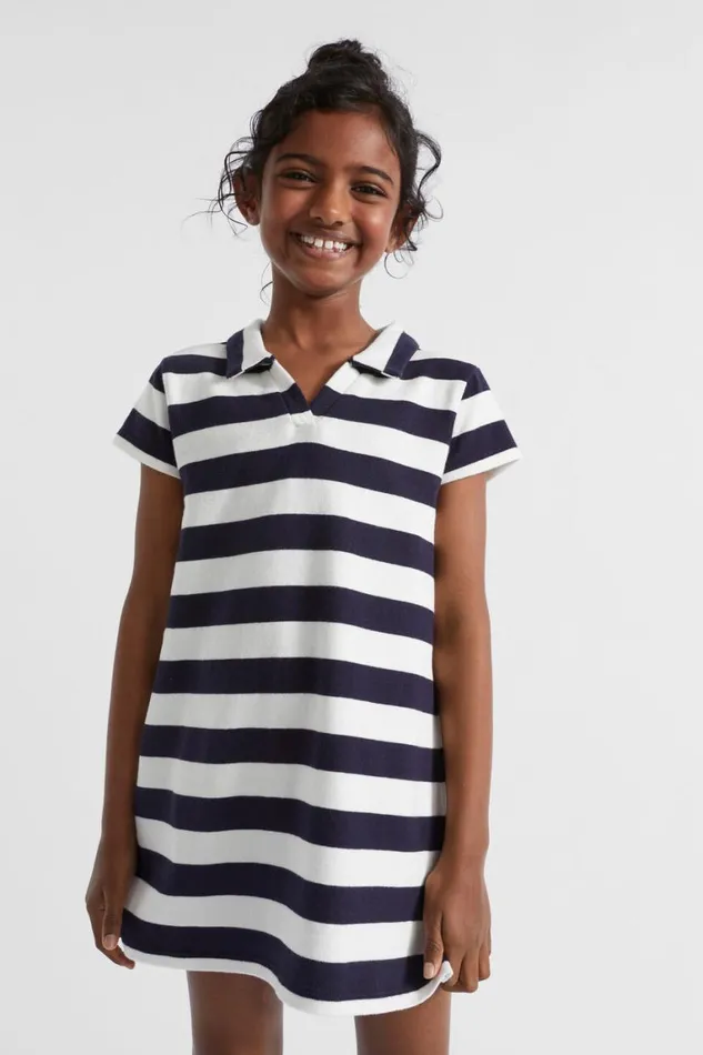 Seed Heritage Dresses Core Rugby Dress Midnight Stripe 8211 Girl