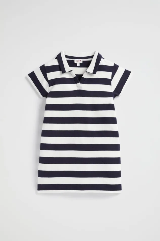 Seed Heritage Dresses Core Rugby Dress Midnight Stripe 8211 Girl