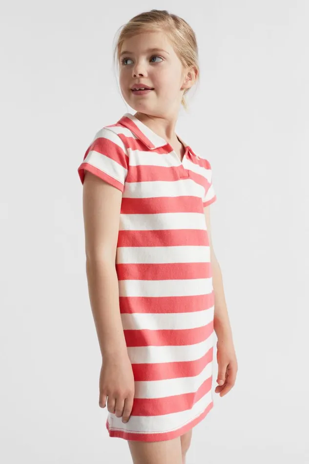 Seed Heritage Dresses Core Rugby Dress Wild Berry Stripe 8211 Girl