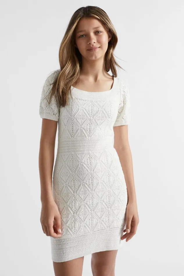 Seed Heritage Dresses Crochet Dress White 8211 Teen Girl