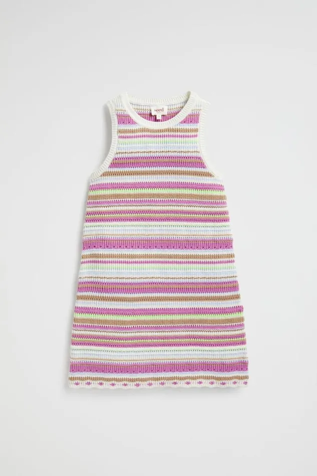 Seed Heritage Dresses Crochet Knit Dress Multi 8211 Girl