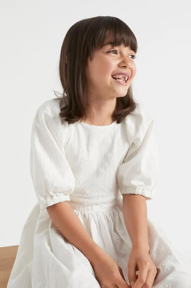 Seed Heritage Dresses Embroidered Dress Vintage White 8211 Girl