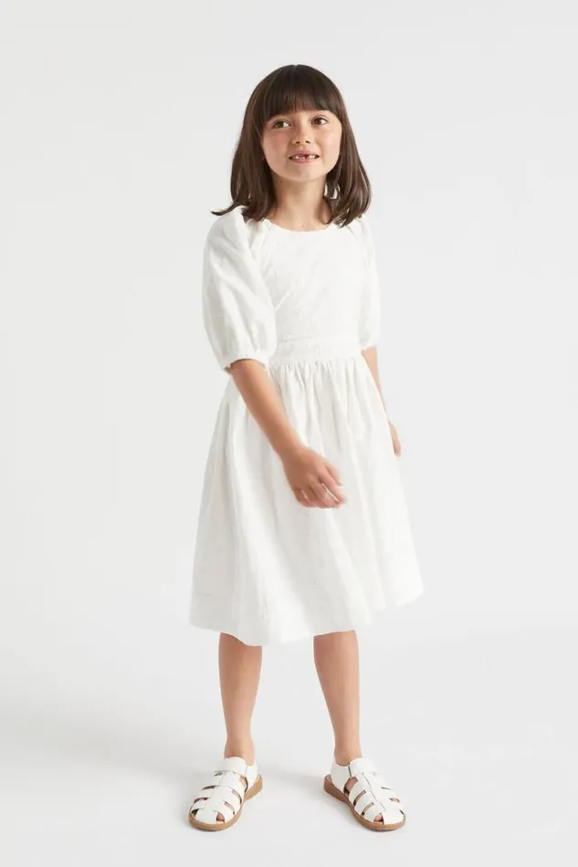 Seed Heritage Dresses Embroidered Dress Vintage White 8211 Girl