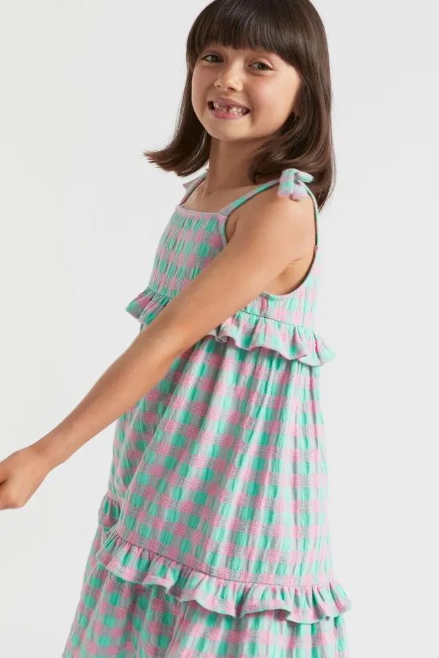 Seed Heritage Dresses Gingham Dress Candy Pink 8211 Girl