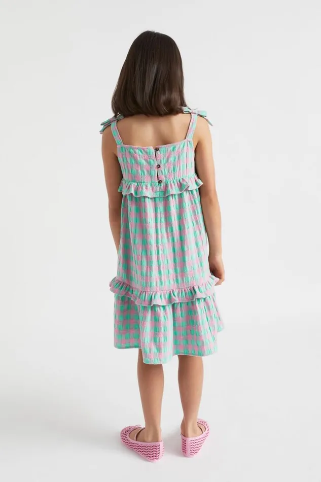 Seed Heritage Dresses Gingham Dress Candy Pink 8211 Girl