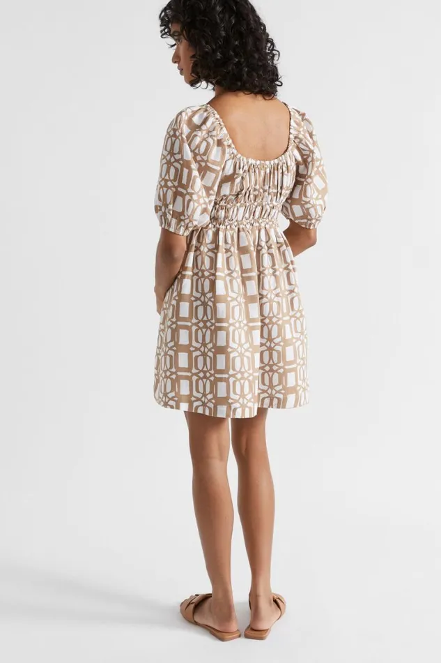 Seed Heritage Dresses Linen Retro Mini Dress Barley Retro 8211 Woman