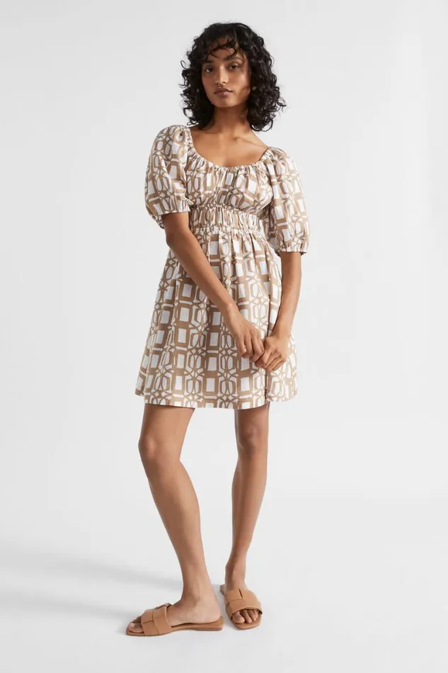 Seed Heritage Dresses Linen Retro Mini Dress Barley Retro 8211 Woman