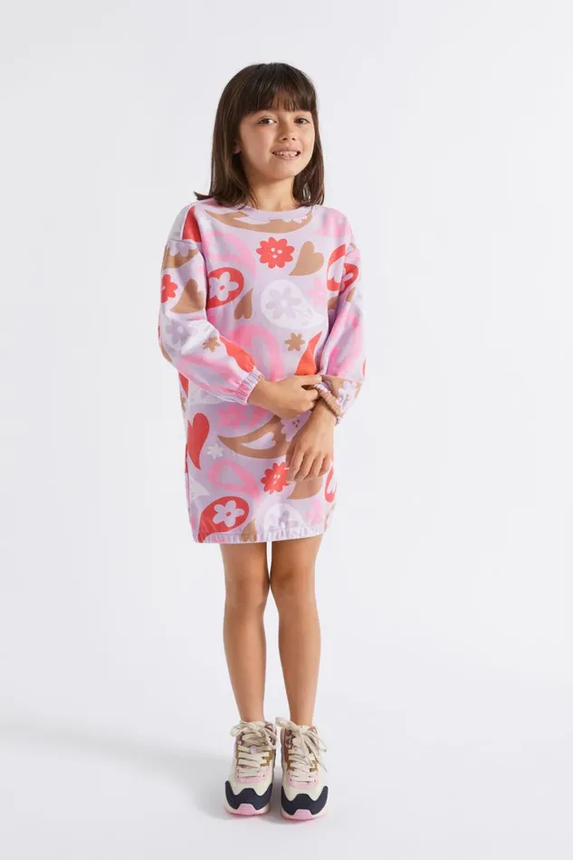 Seed Heritage Dresses Oversize Paisley Dress Orchid 8211 Girl