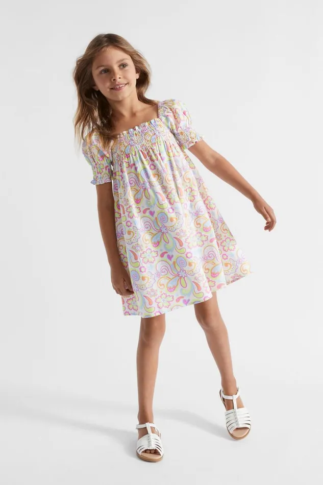 Seed Heritage Dresses Paisley Dress Key Lime 8211 Girl