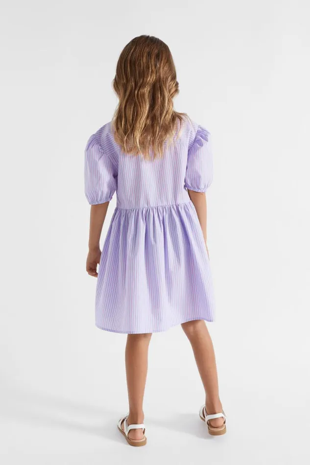 Seed Heritage Dresses Poplin Stripe Dress Baby Blue 8211 Girl