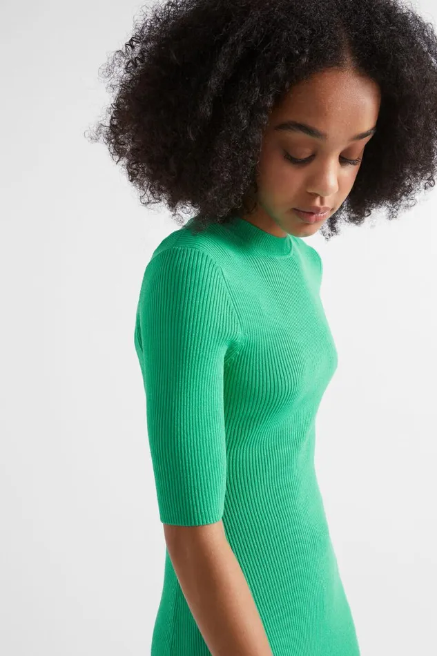 Seed Heritage Dresses Rib Knit Dress Jewel Green 8211 Teen Girl