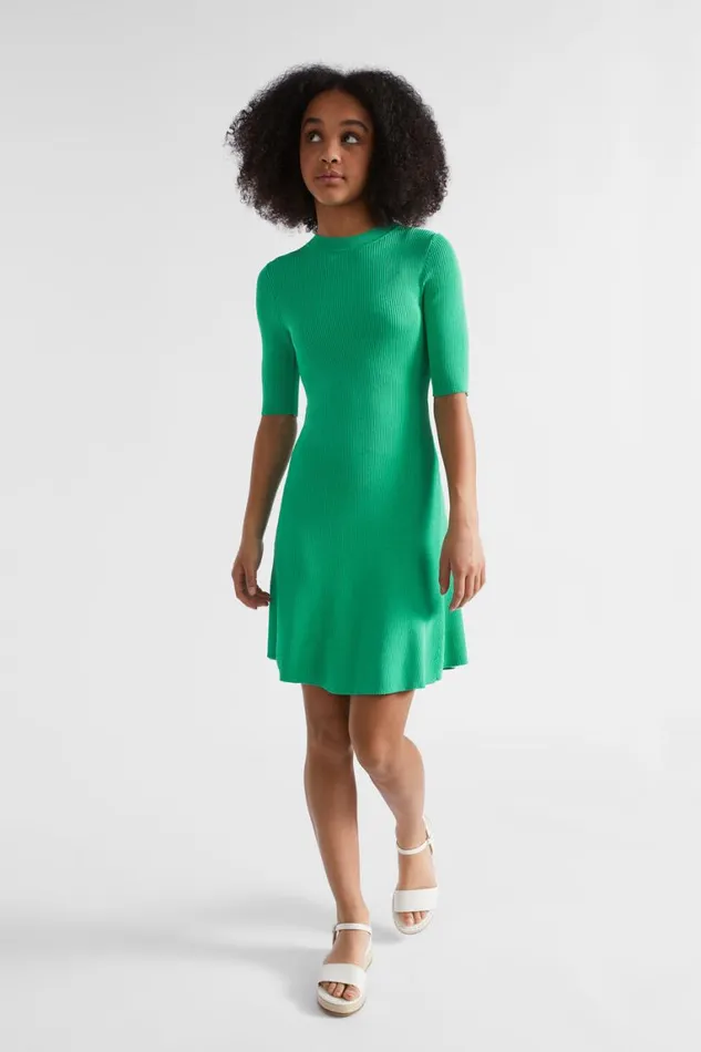 Seed Heritage Dresses Rib Knit Dress Jewel Green 8211 Teen Girl