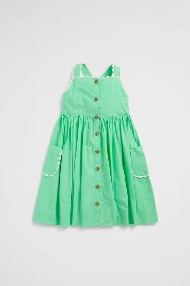 Seed Heritage Dresses Ricrac Trim Dress Pine Lime 8211 Girl
