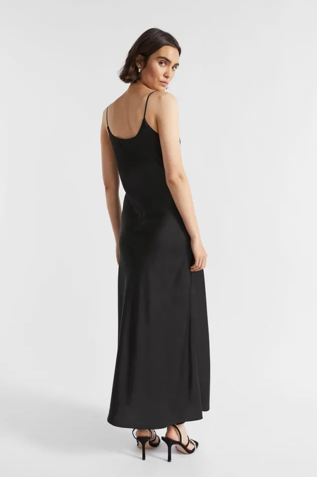 Seed Heritage Dresses Silk Slip Dress Black 8211 Woman