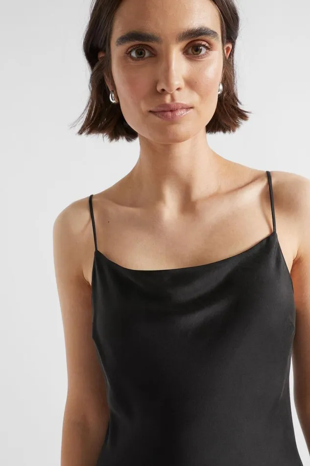 Seed Heritage Dresses Silk Slip Dress Black 8211 Woman