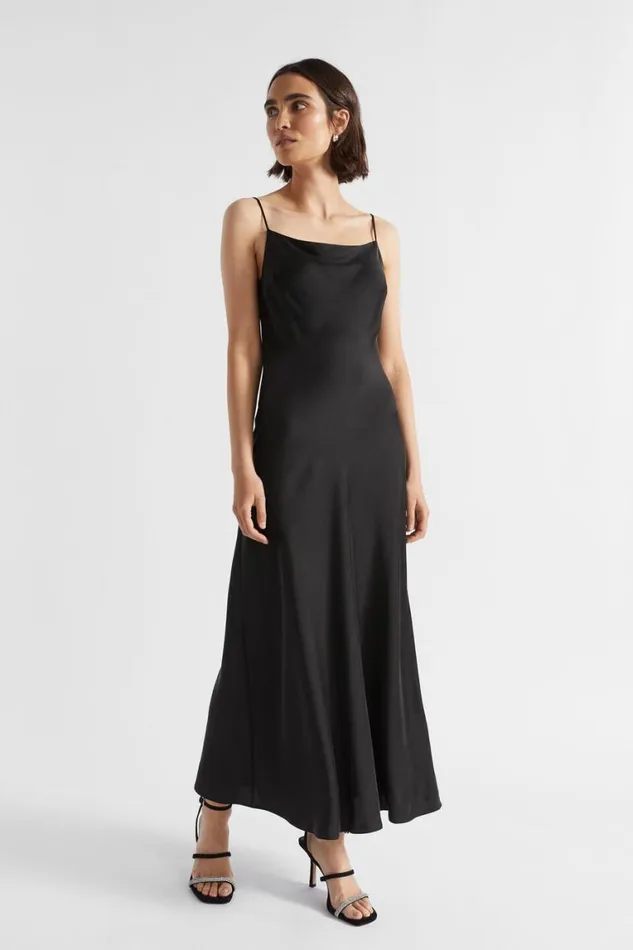 Seed Heritage Dresses Silk Slip Dress Black 8211 Woman