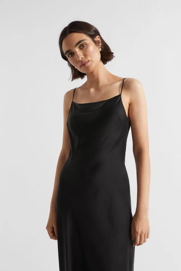 Seed Heritage Dresses Silk Slip Dress Black 8211 Woman