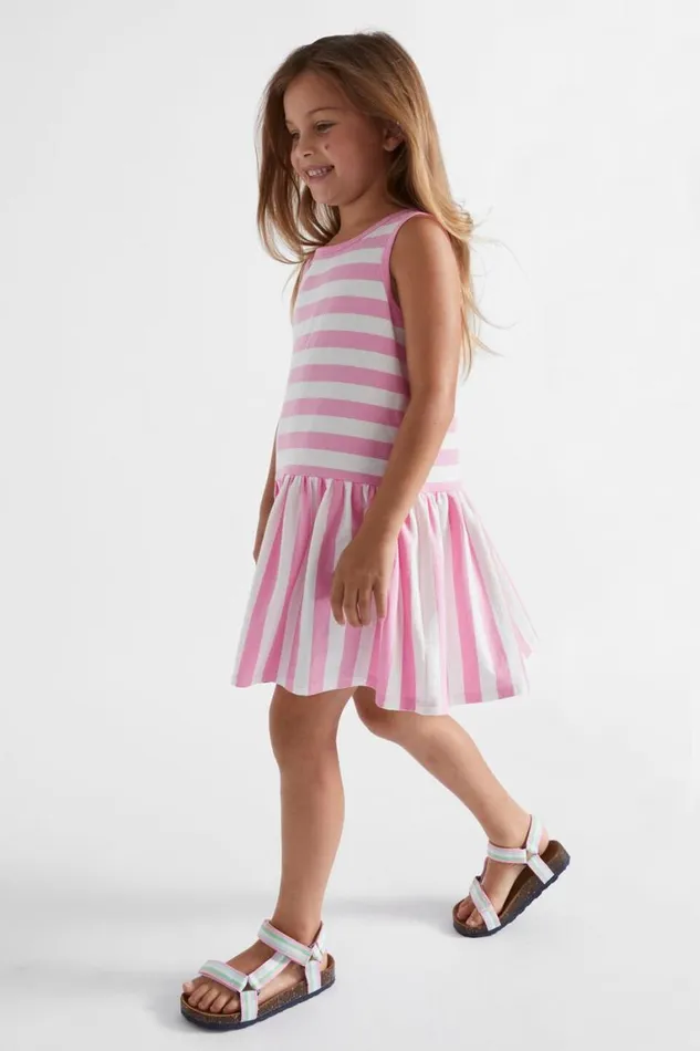 Seed Heritage Dresses Stripe Tank Dress Candy Pink 8211 Girl