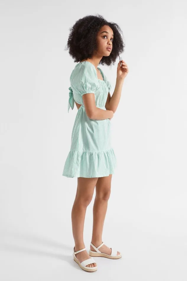Seed Heritage Dresses Tie Back Dress Jewel Green 8211 Teen Girl